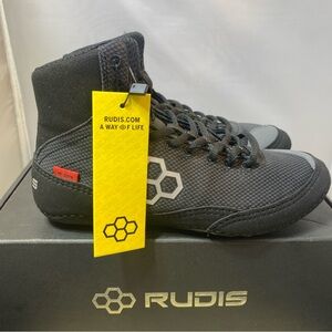 Rudis Colt Wrestling Shoes Women’s 7.5 Black Boxing MMA Combat ( No Insoles)